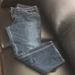 Silver plus size jeans